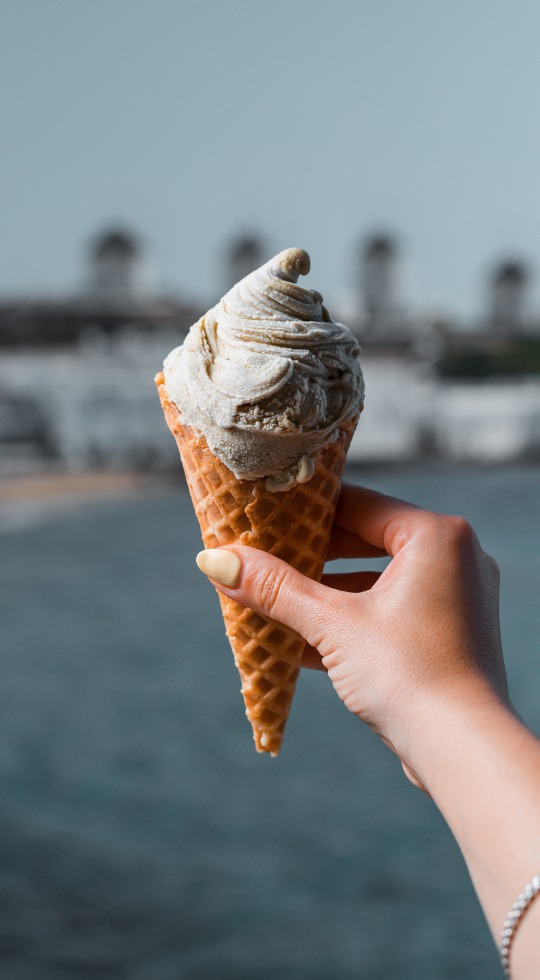 snow gelato in waffle cone SNOW GELATO